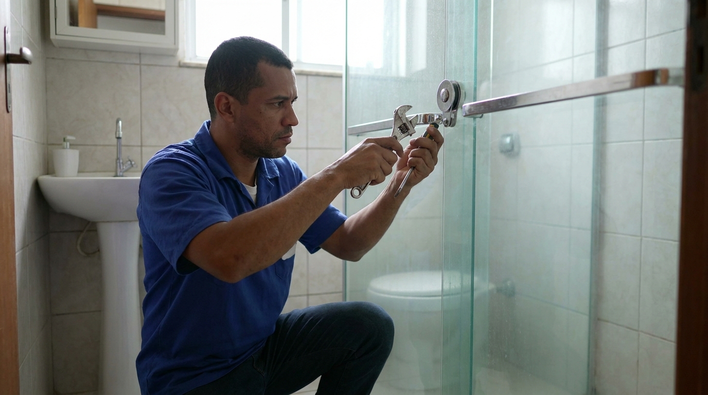 Manutenção e reparo de box de vidro perto de mim em Blumenau‑SC